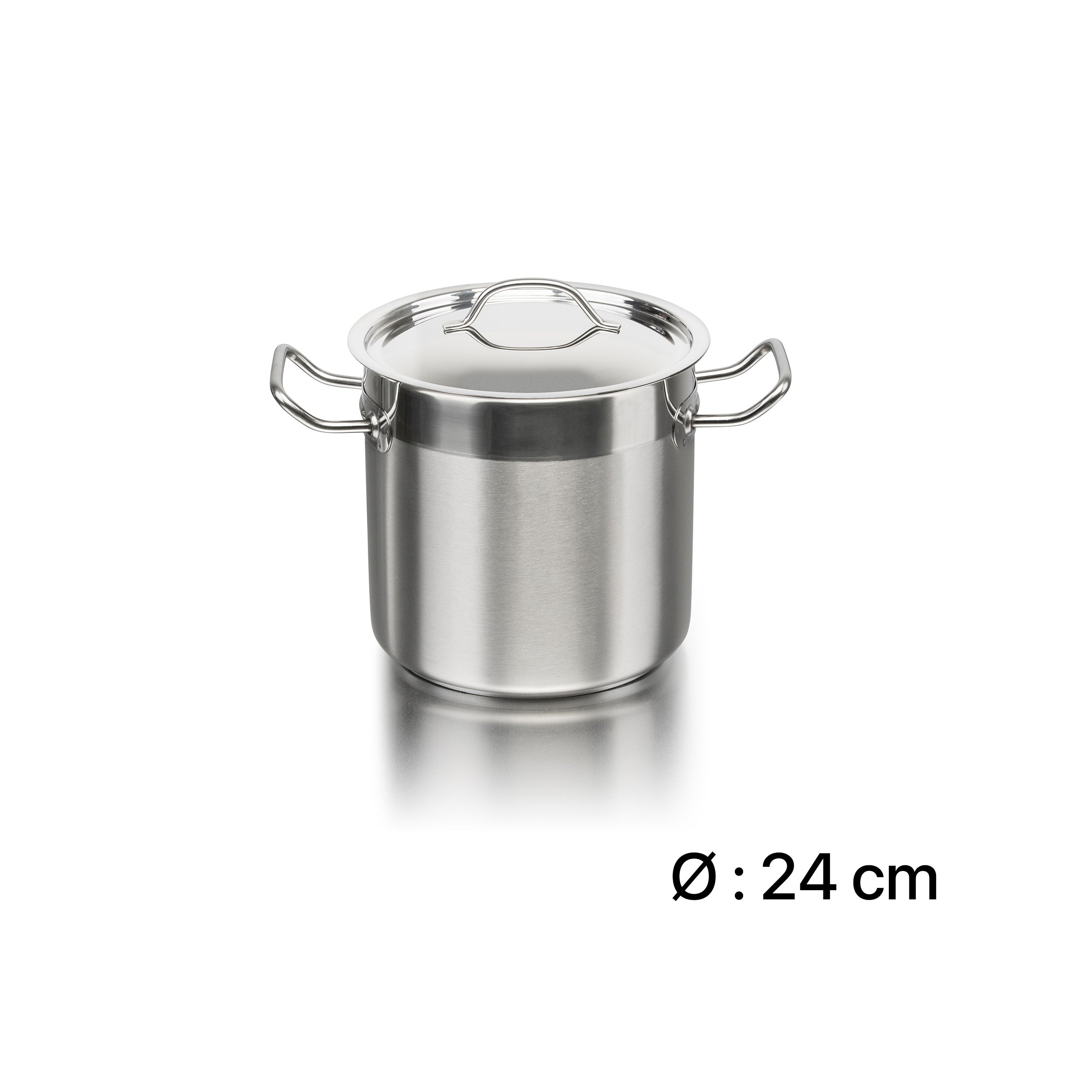 Kayalar Silindirik Derin Tencere - 24x24cm, 11L
